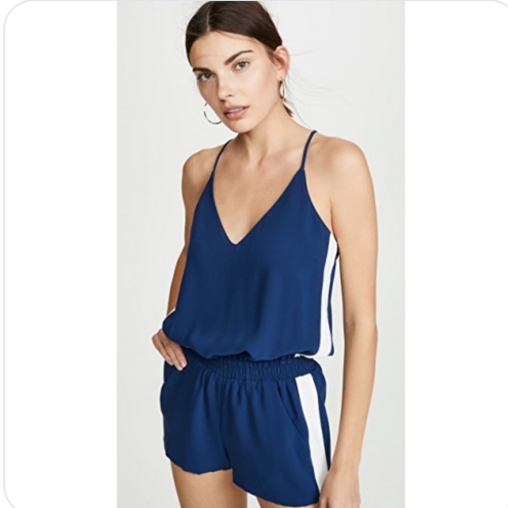 Amanda Uprichard Navy Blue Romper
